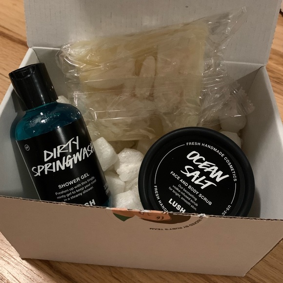 Lush Bath & Body Nwt Lush Gift Basket Ocean Salt Face Body Scrub